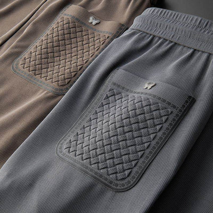 Light Luxury Ankle-Tied Sweatpants - Stylish Embroidered Casual Comfort - Buy Center