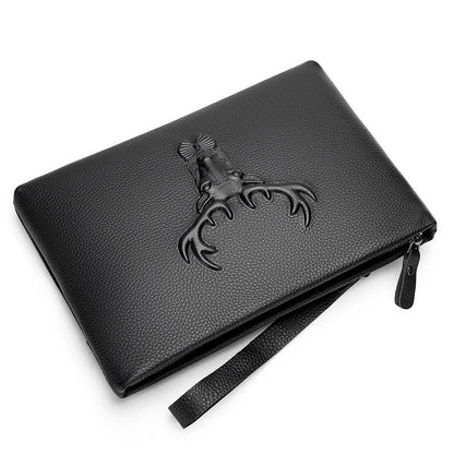 Premium Cowhide Men's Clutch - Stylish Briefcase Bag for Modern Elegance - Buy Center