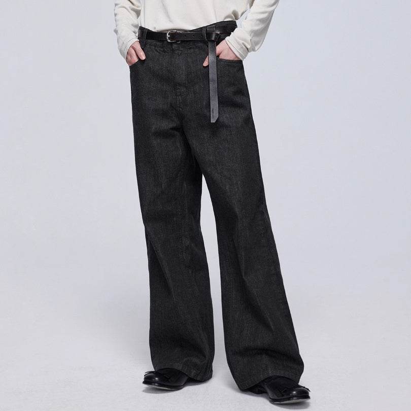 Men's Primary Red Ear Jeans - Mid-High Waist 100% Cotton Denim - Buy Center