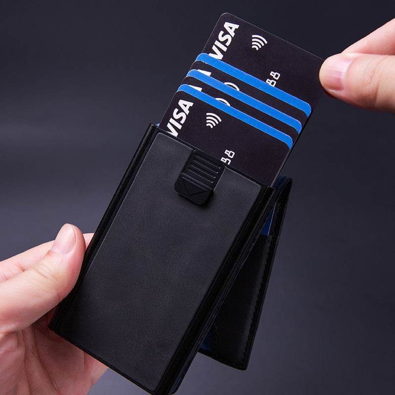 RFID Anti-Theft Card Wallet - Stylish Aluminum Alloy for Men & Women - Buy Center