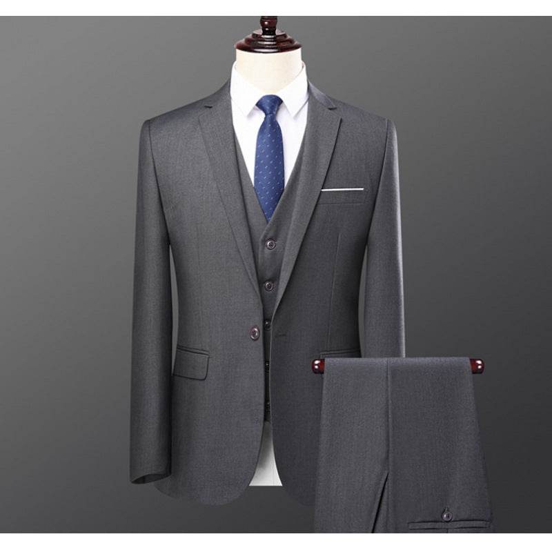 Buycenter Men's Slim Fit Two-Piece Suit Set - Stylish Casual Wedding Attire - Buy Center