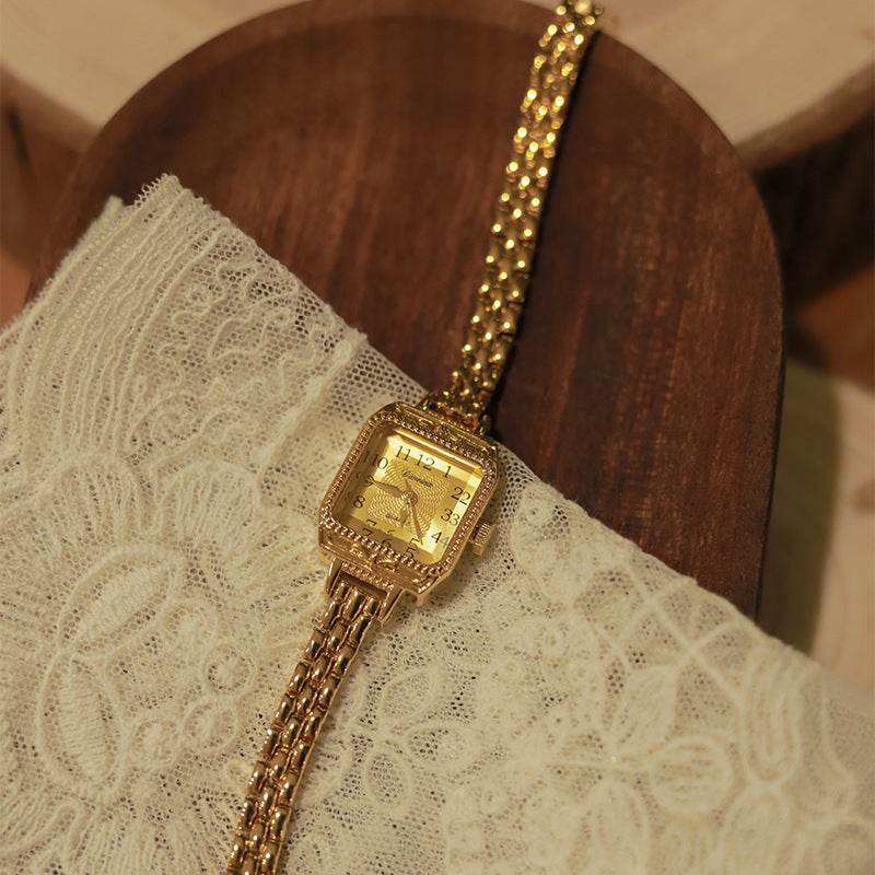 Elegant Square Copper Strips Ancient Watch for Women - Stylish & Durable - Buy Center