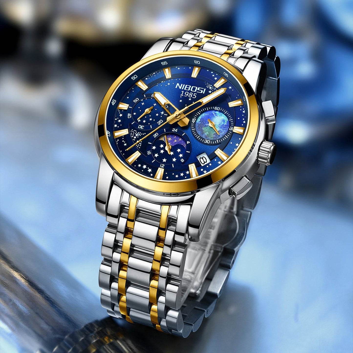 Buycenter Men's Steel Quartz Watch - Casual & Business Style, Multiple Colors - Buy Center