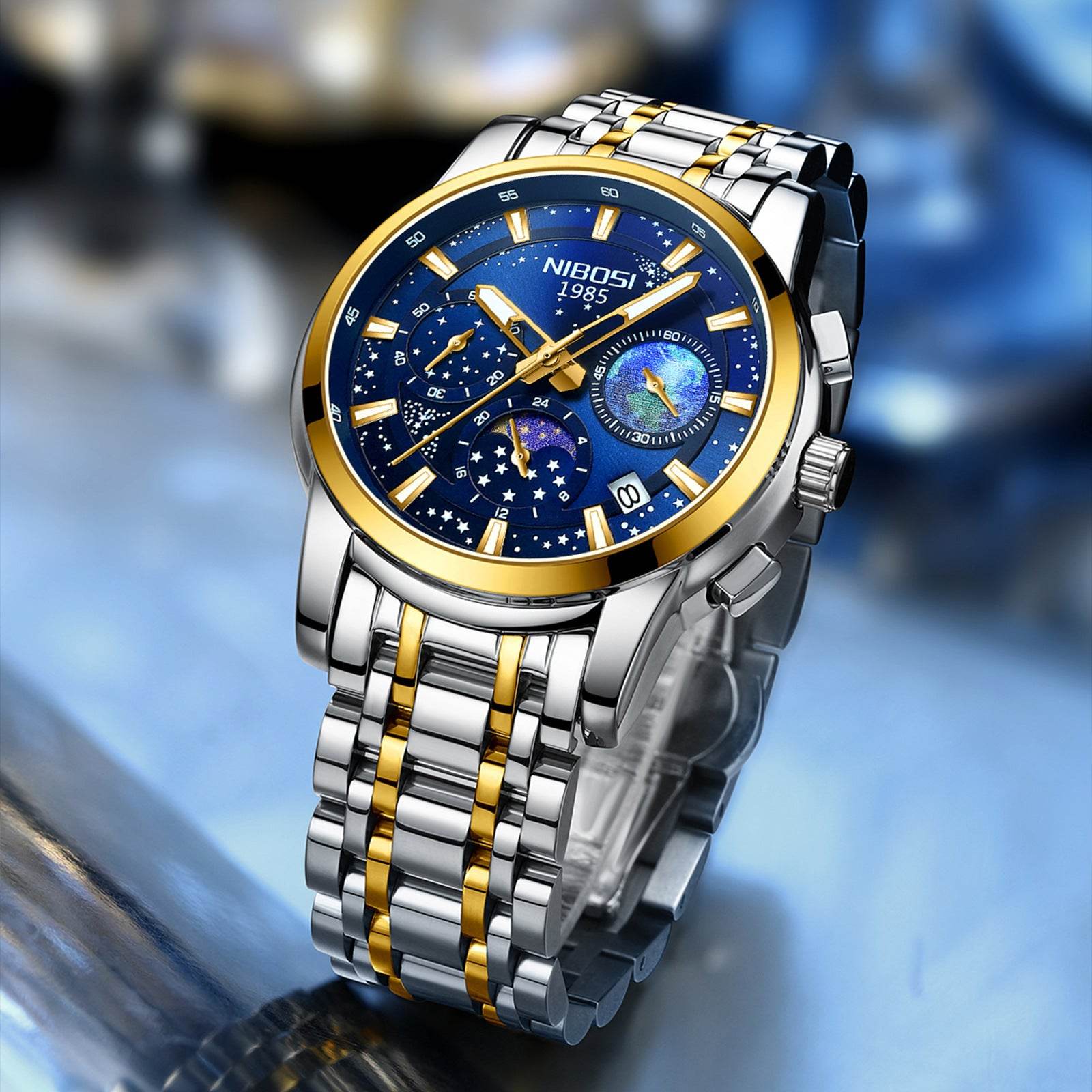 Buycenter Men's Steel Quartz Watch - Casual & Business Style, Multiple Colors - Buy Center