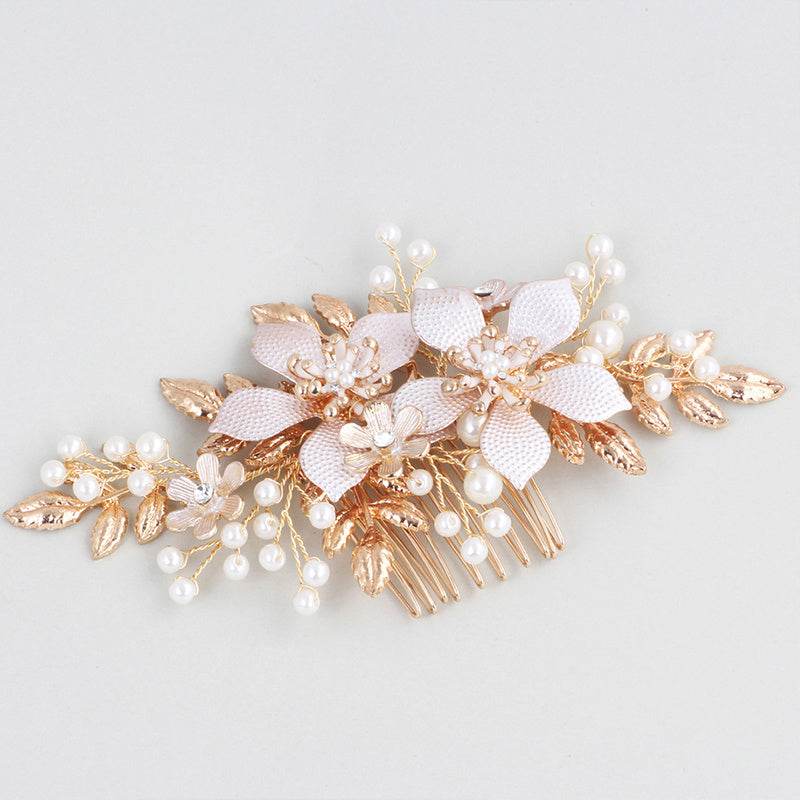 Elegant Bridal Pearl Hair Comb - Exquisite Headdress for Weddings 2025 - Buy Center