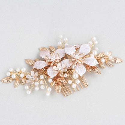 Elegant Bridal Pearl Hair Comb - Exquisite Headdress for Weddings 2025 - Buy Center