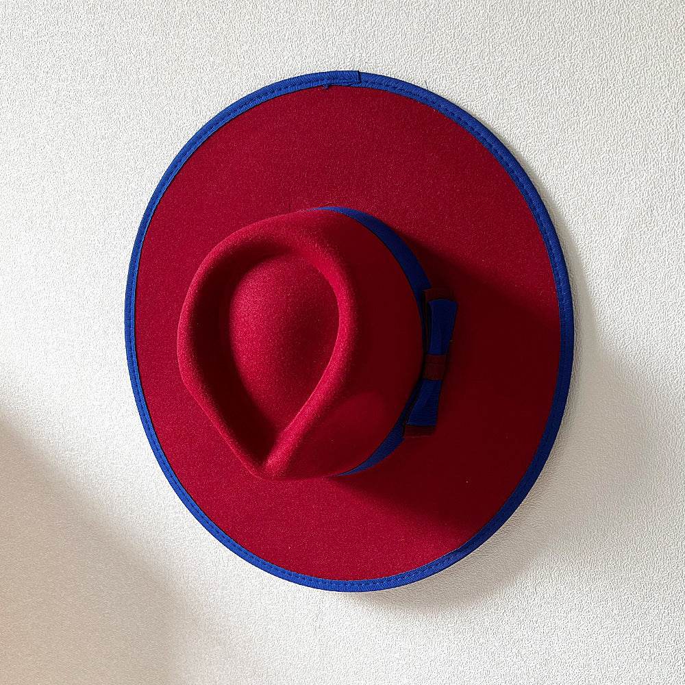 Buycenter Women's Fashion Bow Hat - Stylish Large Brim Tapered Cap - Buy Center