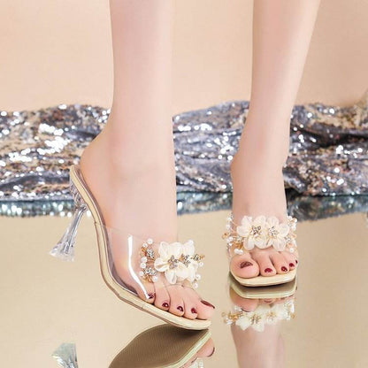 Buycenter Trendy Transparent Slippers - Stylish Open Toe Flip-Flops - Buy Center