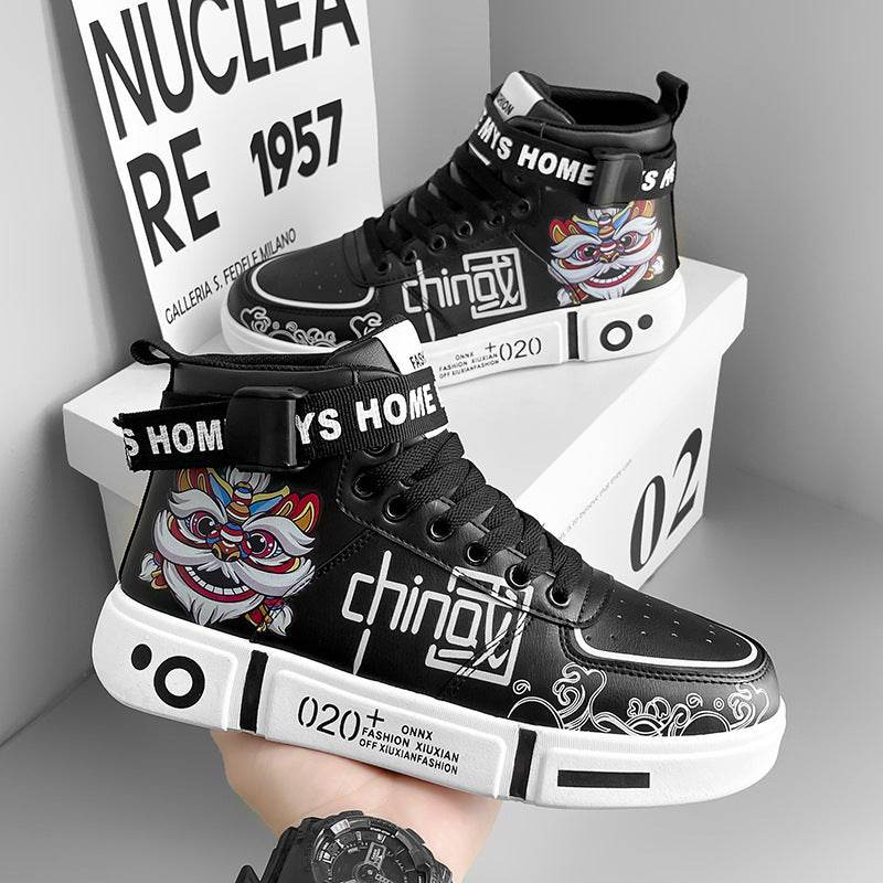 High-Top Summer Basketball Sneakers - Breathable, Stylish Flats for All - Buy Center