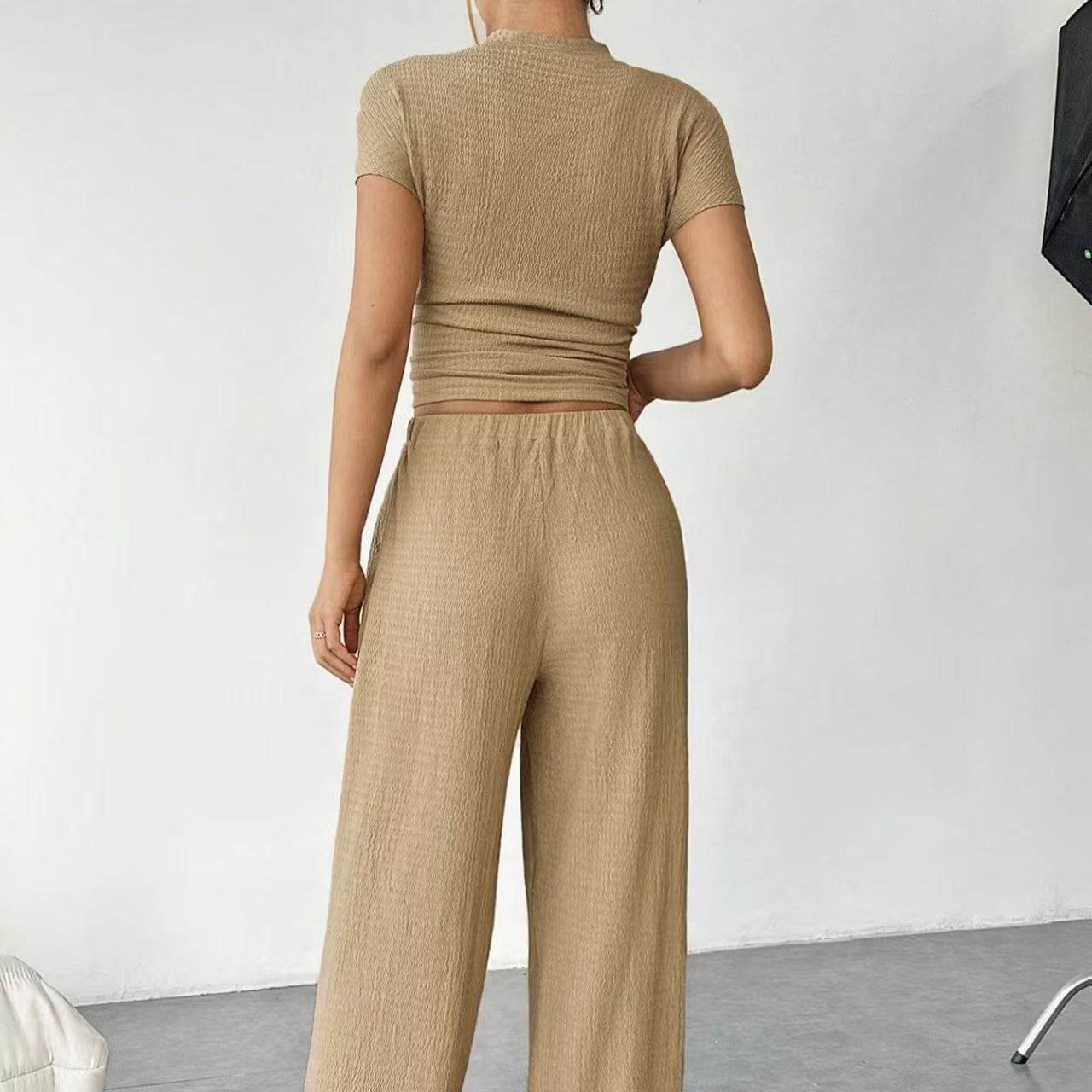 Buycenter Women's Casual Two-Piece T-Shirt & Pants Set - Summer Style - Buy Center