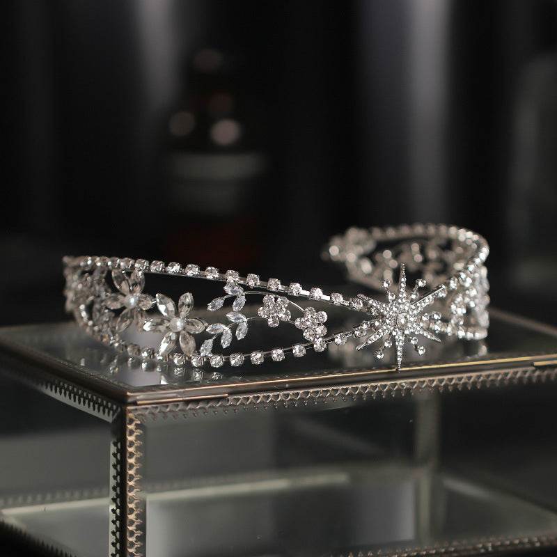 Luxurious Bridal Crown Headdress - Rhinestone Zircon Wedding Headband - Buy Center