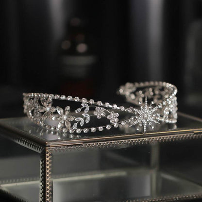 Luxurious Bridal Crown Headdress - Rhinestone Zircon Wedding Headband - Buy Center