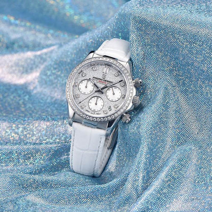 Women's Fashion Diamond Watch - Luminous Steel Band, Stylish Elegance - Buy Center