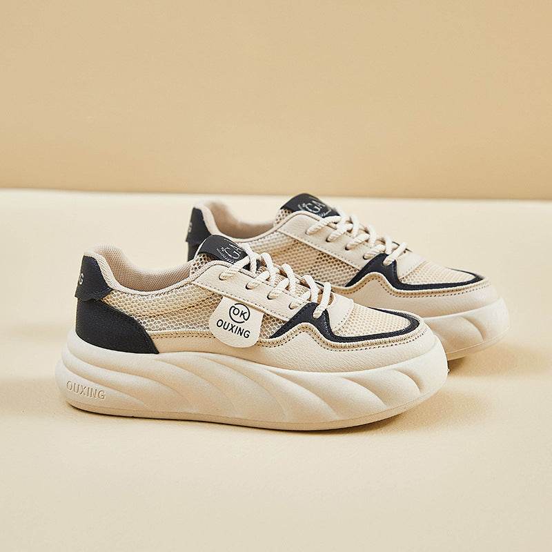 Height Increasing Breathable Sports Shoes for Women - Trendy Mid Heel - Buy Center