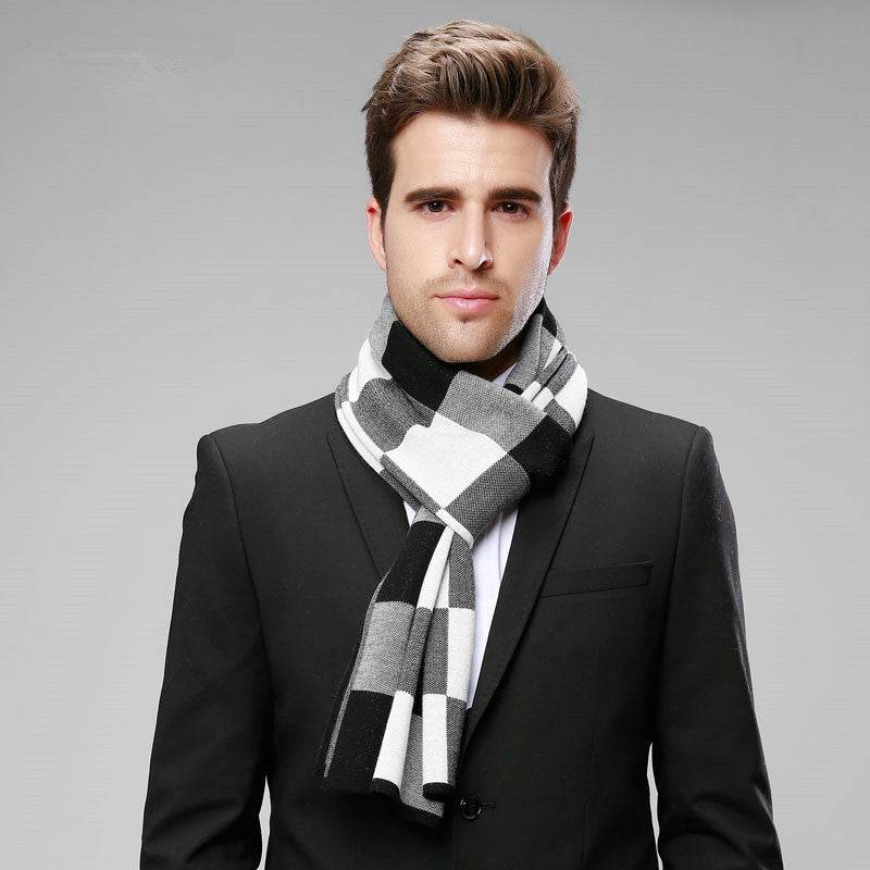 Classic British Checked Cashmere Scarf - Stylish Warmth for Men 2025 - Buy Center