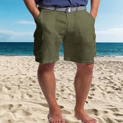 Buycenter Multi-Pocket Cotton Shorts - Comfortable and Breathable Design - Buy Center