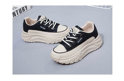 Buycenter Korean Style Sneakers - Height Increasing, Breathable Casual Flats - Buy Center