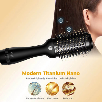 3-in-1 Hot Air Comb Brush - Electric Hair Dryer & Straightener 2025 - Buy Center
