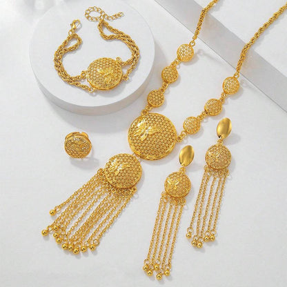 Fashionable Butterfly Wedding Jewelry Set - Necklace, Earrings, Bracelet - Buy Center