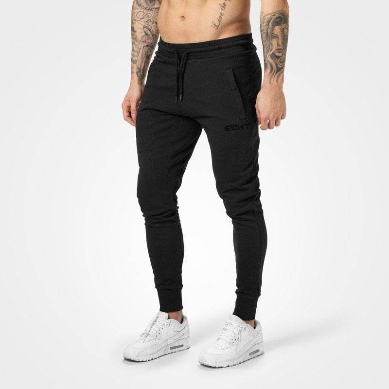 Men's Casual Slim Fit Trousers - Comfortable Cotton Sports Pants - Buy Center