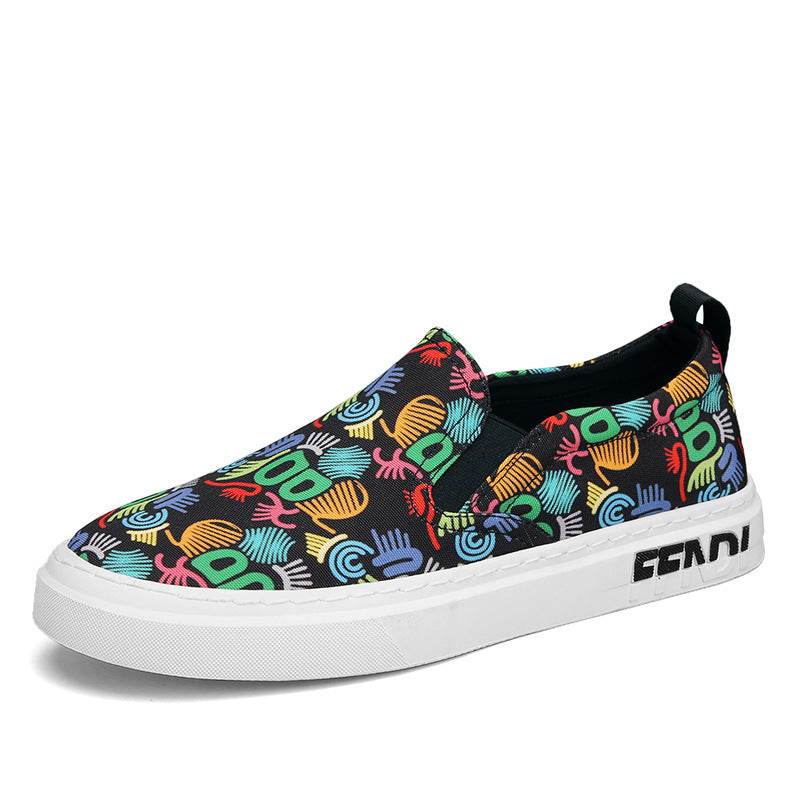 Stylish Canvas Lace-Up Round Toe Shoes - Trendy Spring & Autumn Footwear - Buy Center