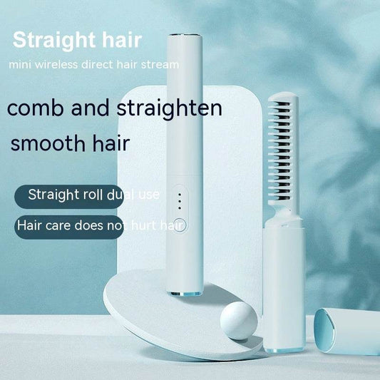 Mini Wireless Straightening Comb - Portable Anion Hair Straightener 2025 - Buy Center
