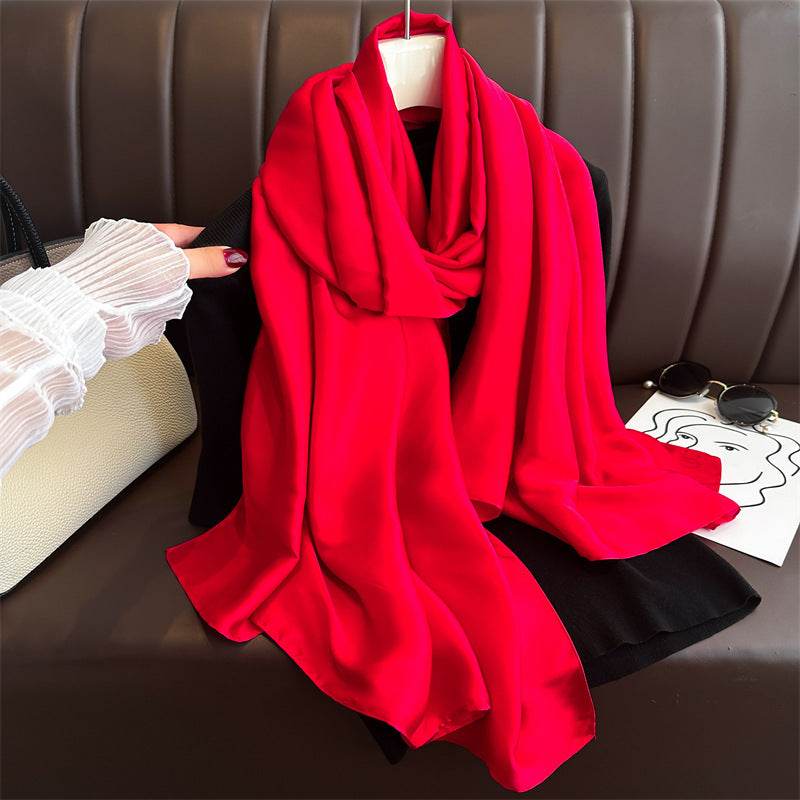 Pure Color Long Scarves - Women's Spring Autumn All-Match Accessory - Buy Center