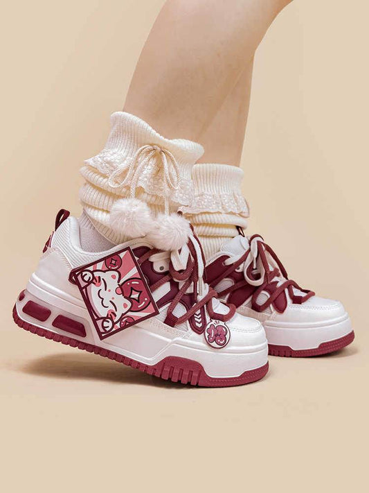 Red Board Women's Sports Platform Bread Shoes - Stylish, Comfortable Flats - Buy Center