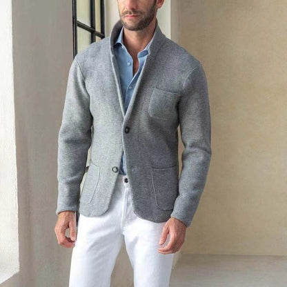 Buycenter Slim Stand Collar Jacket - Cotton Blend, Stylish & Comfortable - Buy Center