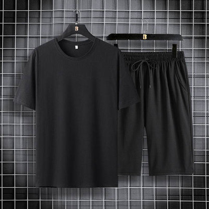 Tide Brand Men's Cotton Pajama Set - Short Sleeve T-Shirt & Shorts - Buy Center