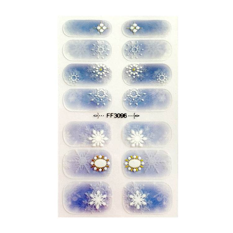 Amazon Fashion 3D Embossed Nail Stickers - Elegant Crystal Design 2025 - Buy Center