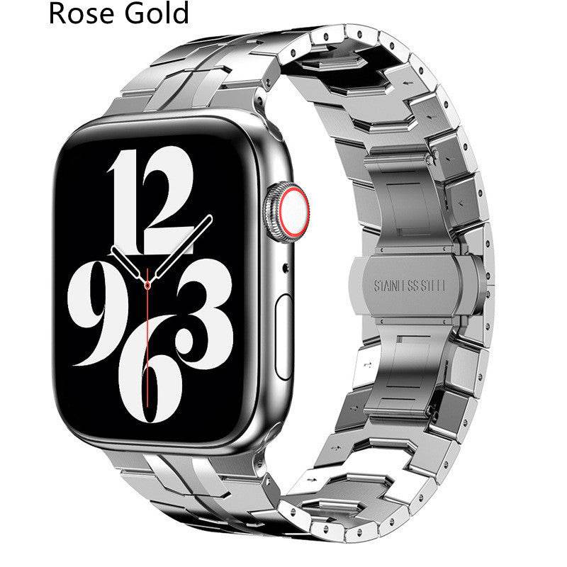 Buycenter Stainless Steel Butterfly Buckle Watch Band - Fits 49mm iWatch - Buy Center