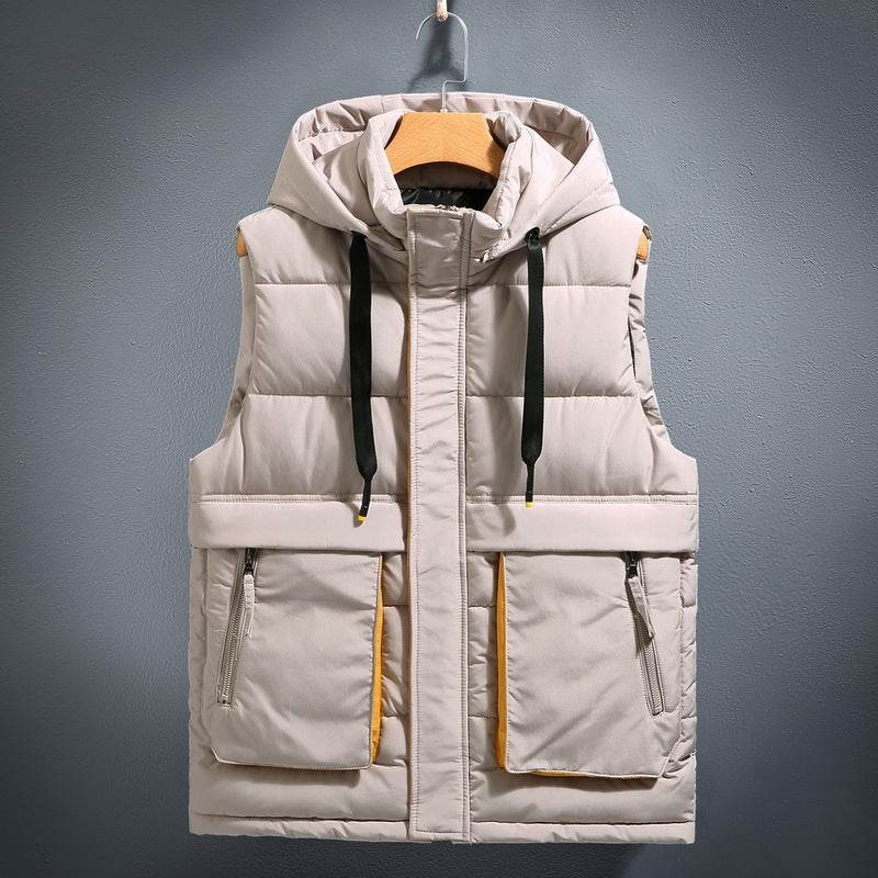 Trendy Thickened Fleece-lined Waistcoat - Stylish Winter Cotton Vest - Buy Center