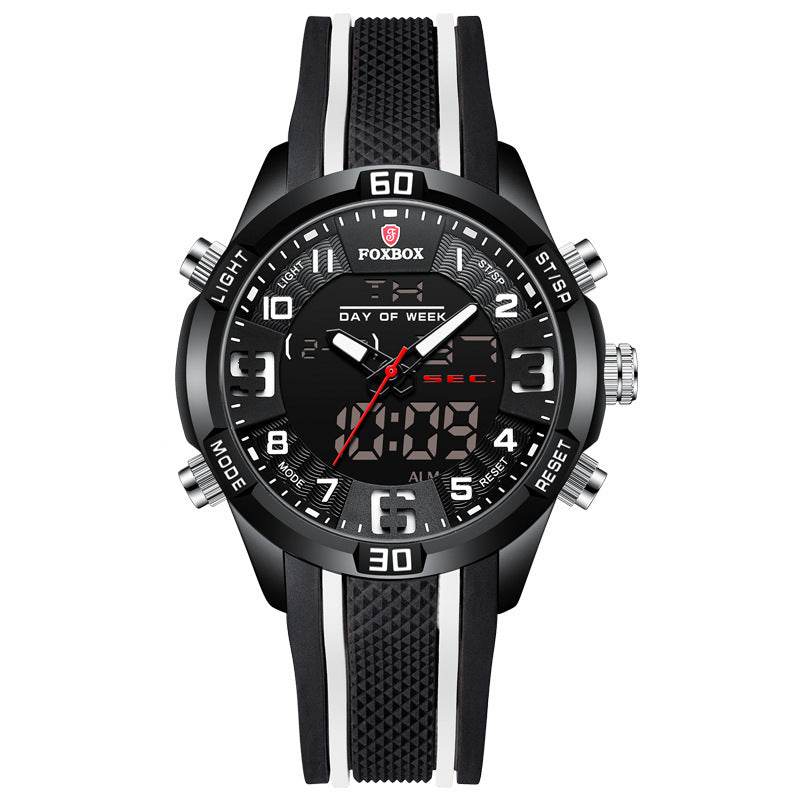 Men's Dual Display Sports Watch - Waterproof Chronograph for Active Lifestyles - Buy Center