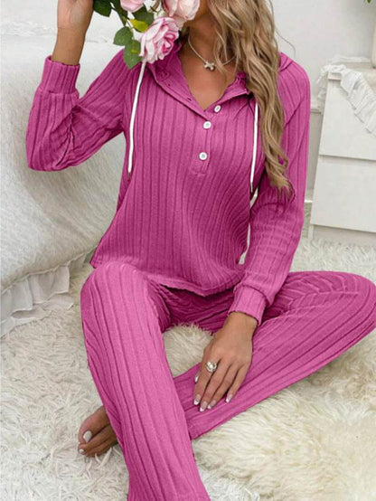 Women's Long Sleeve Hooded Suits - Stylish Striped Design in Black & Green - Buy Center