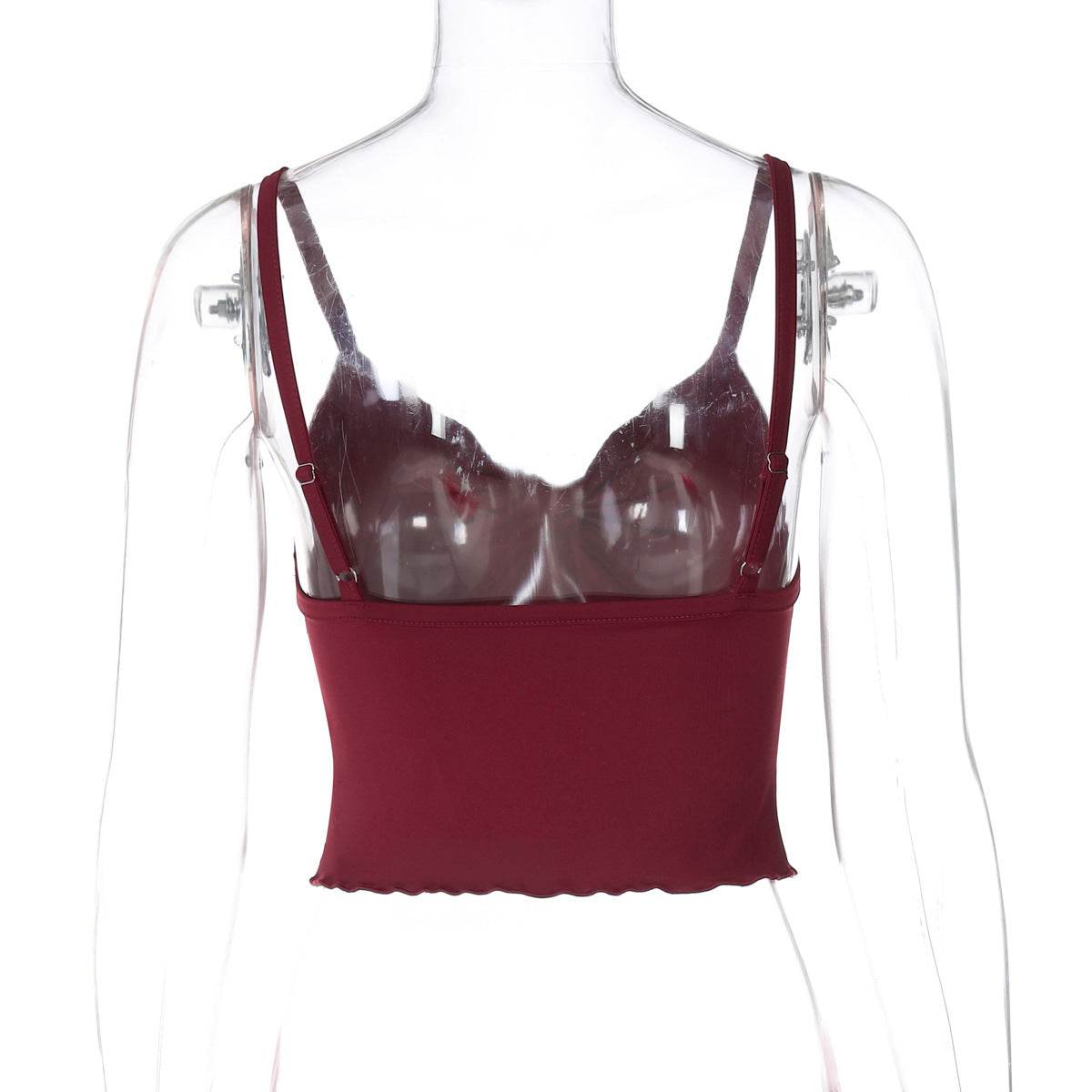 Buycenter Women's Bow Camisole Tank - Slim Fit Backless Top - Buy Center