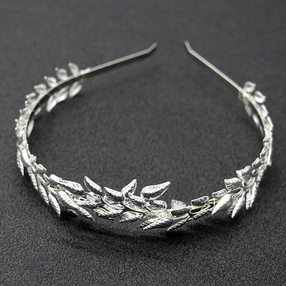 Bridal Golden Leaf Headband - Elegant Alloy Crown for Weddings - Buy Center