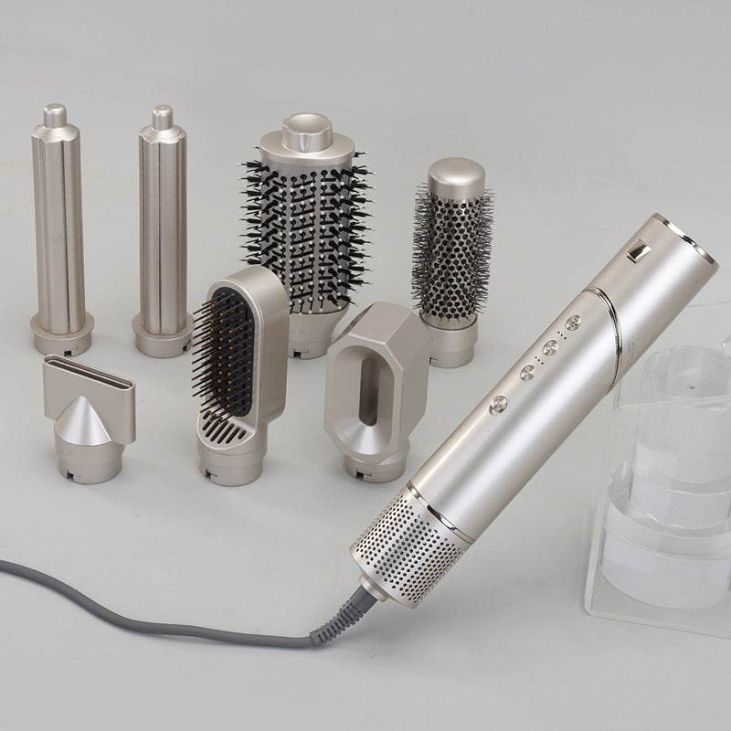 7-in-1 Hair Straightener & Curler - Premium Hot Air Comb for Easy Styling - Buy Center