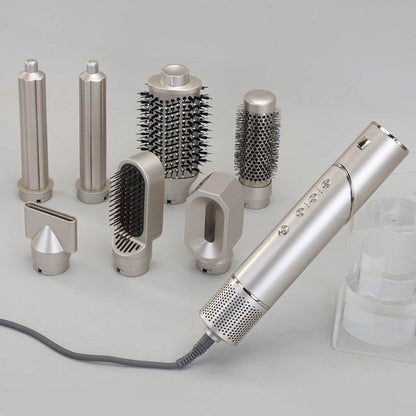 7-in-1 Hair Straightener & Curler - Premium Hot Air Comb for Easy Styling - Buy Center