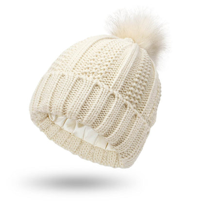 Stylish Woolen Cap - Trendy Knit Stretch Hat for Women, Warm & Windproof - Buy Center
