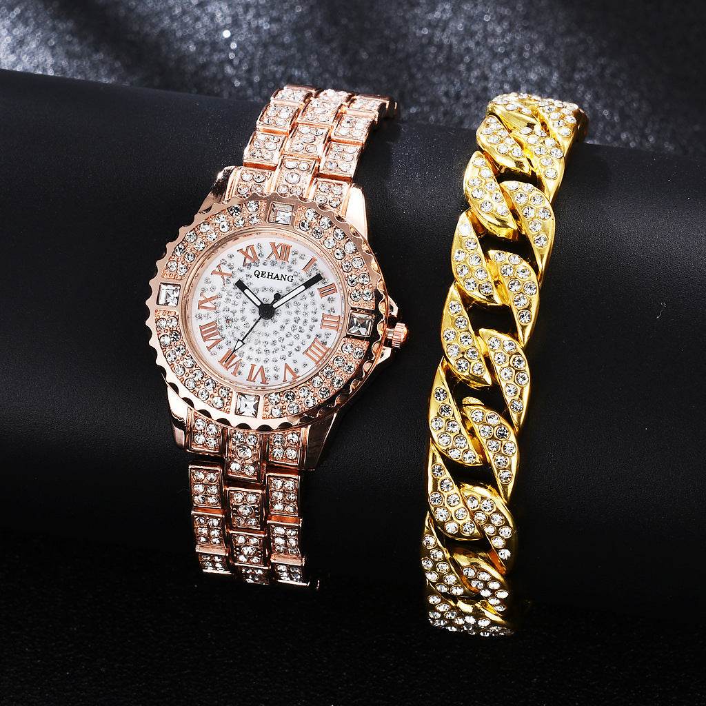 Exquisite Women's Diamond Watch - Elegant Waterproof Bracelet Fashion Accessory - Buy Center