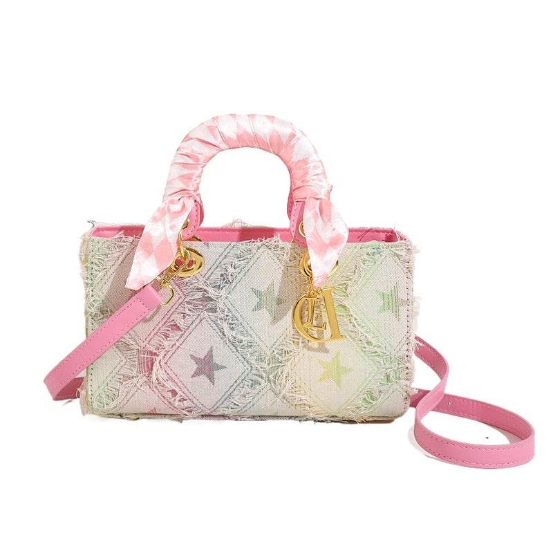 Women's Korean-Style Denim Handbag - Chic Crossbody Tote for Every Outfit - Buy Center