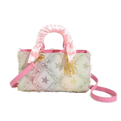 Women's Korean-Style Denim Handbag - Chic Crossbody Tote for Every Outfit - Buy Center