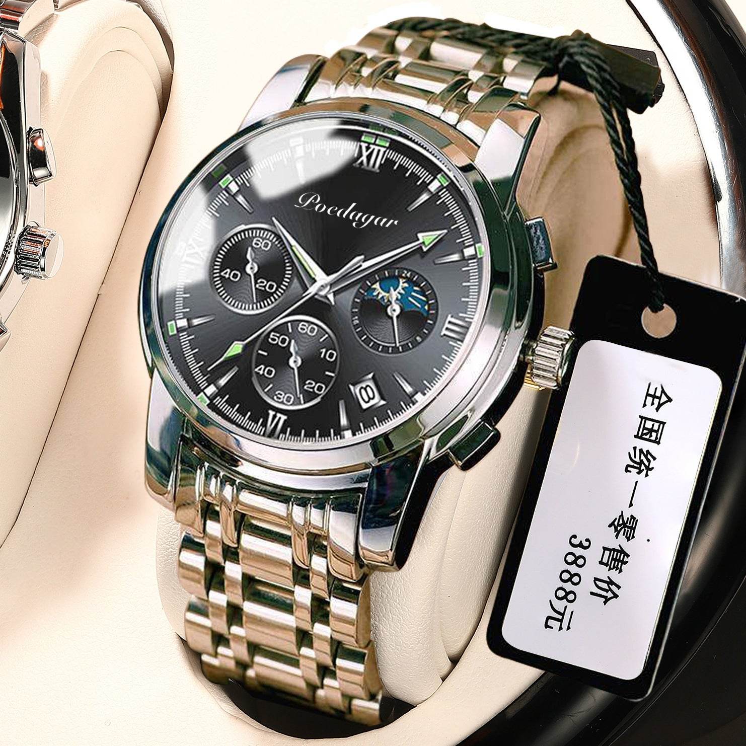 Multifunctional Men's Waterproof Watch - Luminous Quartz Style from Buycenter - Buy Center