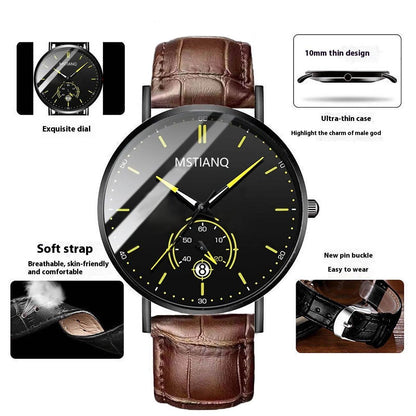 Trade Watch Stylish Black Technology Belt - Refined Steel Design, Trendy Look - Buy Center