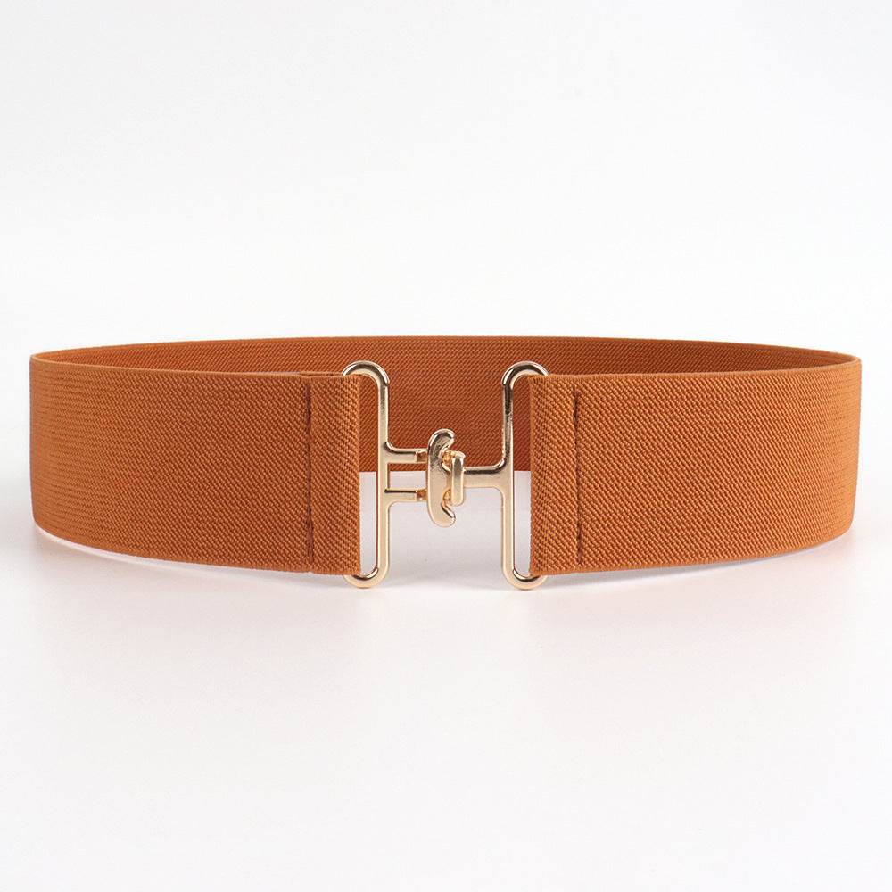 Women's Elastic Belt with Simple Buckle - Stylish & Adjustable for Any Outfit - Buy Center