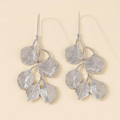 2025 Luxury Metal Leaf Earrings & Choker Set - Elegant Jewelry Gift - Buy Center