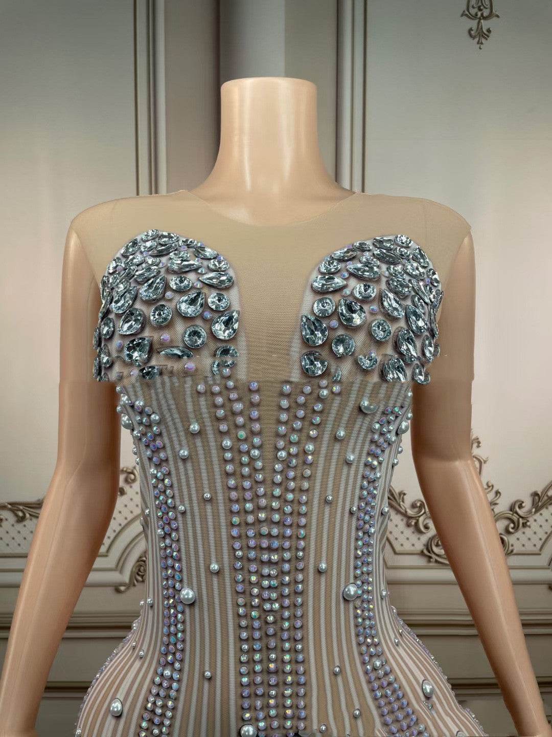 Buycenter Clubbing Dress - Thin Tight-Fit Sleeveless Night Outfit - Buy Center