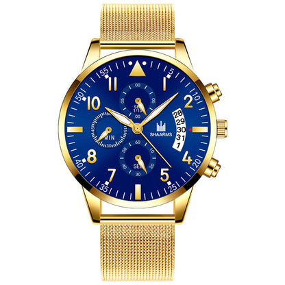 Concept Men's Mesh Strap Quartz Watch - Stylish Calendar Design 2025 - Buy Center