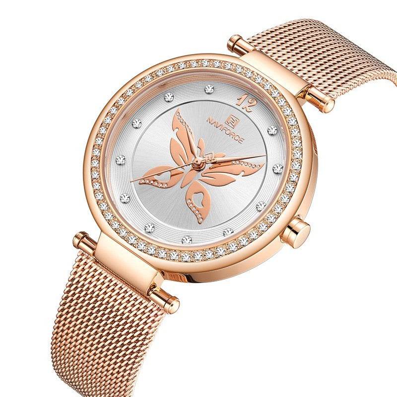 Elegant Women's Stainless Steel Fashion Watch - Chic Round Design 2025 - Buy Center